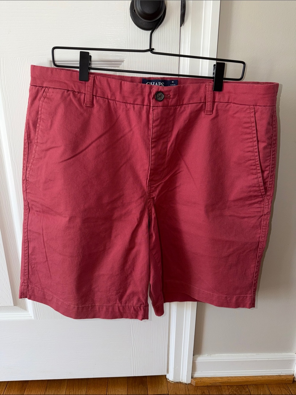 Chaps Men’s Red Cotton Chino Shorts